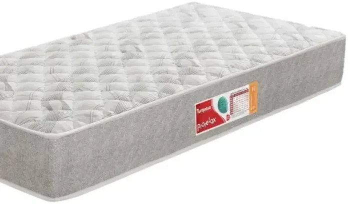 Colchão Solteiro 88x188 Novo Promoção Cinza Claro