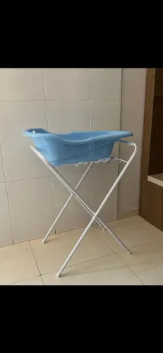 Banheira Infantil + Suporte sem uso - Estado Nova