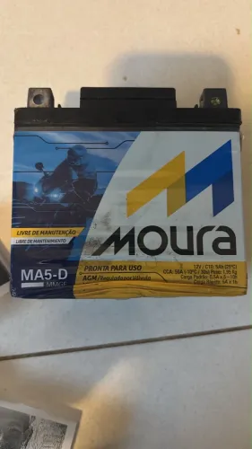 Bateria de moto Moura 12 V 5 A - RECARREGADA