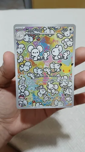 Carta Pokémon Maushold 146/128 - NM celebração de 30 anos