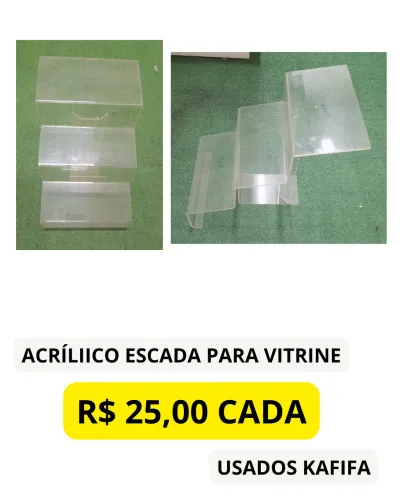 Acrilico escada para vitrine de lojas
