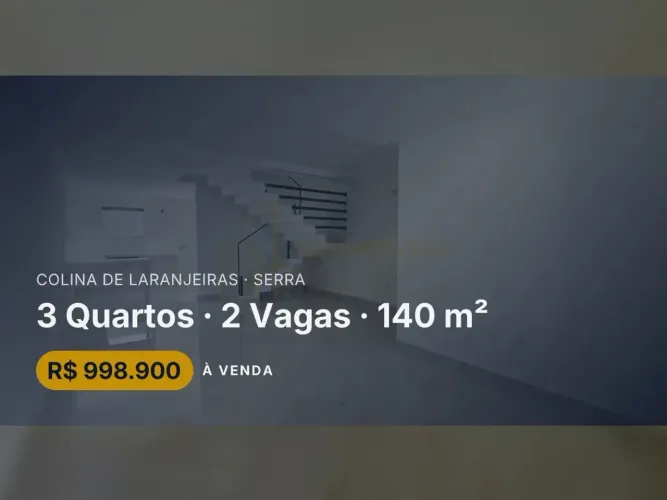 Não Perca: Casa Moderna em Colina de Laranjeiras  Ideal para Você!