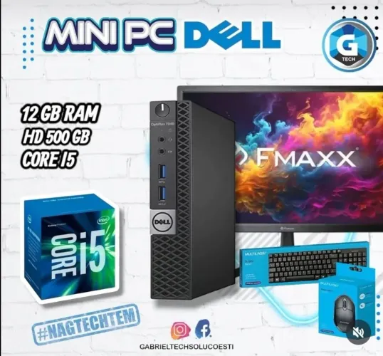 Mini Pc Dell Optiplex 7040 Core i5 6G 12Gb SSD 240GB - Gtech