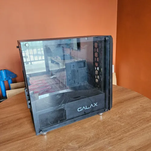 Gabinete Gamer Galax Nebulosa Lateral Vidro Temperado Gx700 Cor Preto