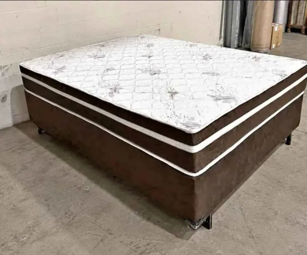 Cama box casal molas ensacadas Muito Confortável