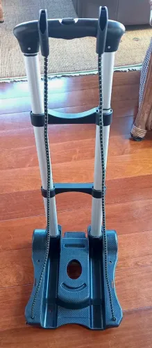 Carrinho dobrável de compras, bagagem, carga. Condição de novo!