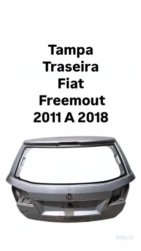 Tampa Traseira Fiat Freemount 2011 2012 2013 2014 2015 2016 2017 2018