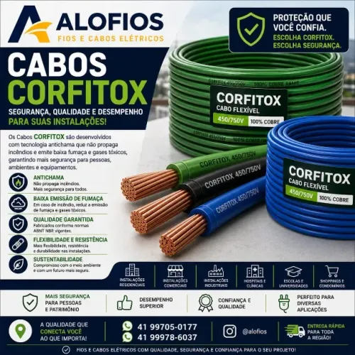 fios e cabos corfitox