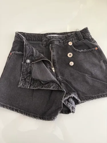 Short saia Zara jeans black infantil 11/12