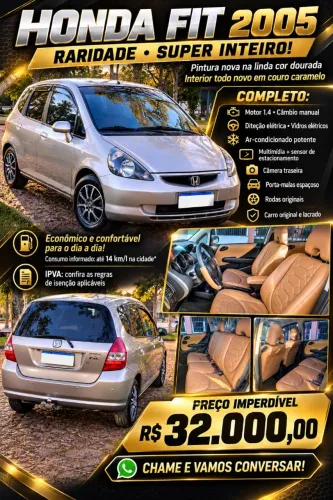 Honda Fit LX 1.4/ 1.4 Flex 8v/16v 5P Mec. 2004