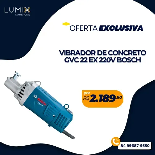 VIBRADOR DE CONCRETO GVC 22 EX 220V BOSCH