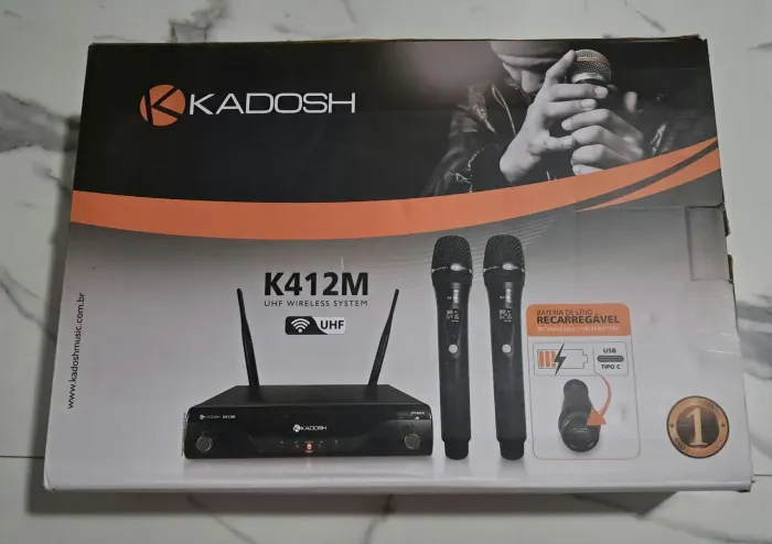 MICROFONE KADOSH SEM FIO k412m