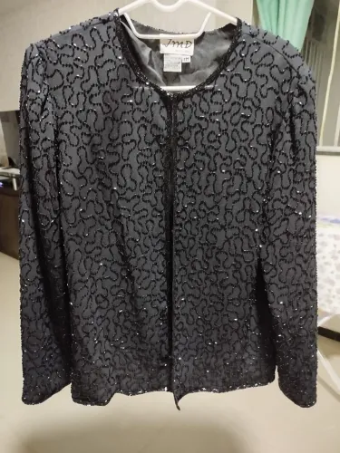 casaco com brilho para festa 