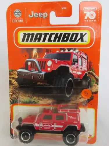 Matchbox Jeep Wrangler Superlift Mattel-novo