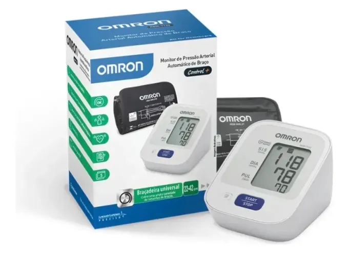 Aparelho de Pressão Omron HEM-7122 - Novíssimo - 3 Usos - Nota Fiscal