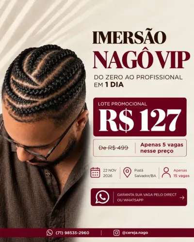 Curso trança raiz