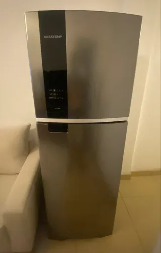 Geladeira Brastemp Inox Frost Free 410 Litros Semi nova 