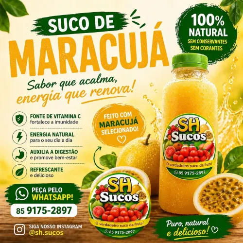 Suco natural da fruta