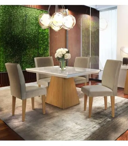 Sala mesa jantar com 4 cadeiras