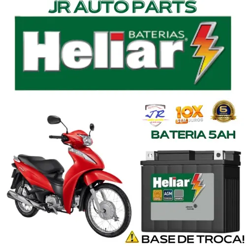 Bateria Heliar 5Ah Biz 110 2022