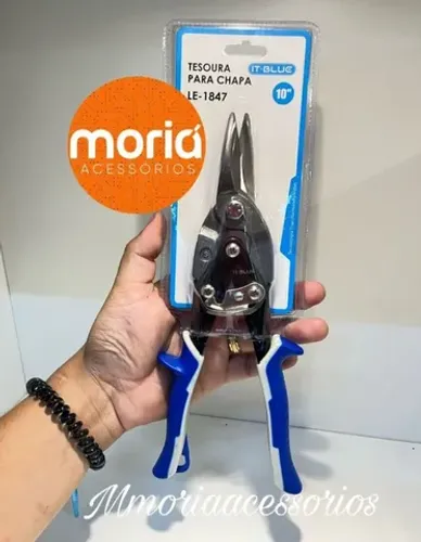 Tesoura Para Cortar Chapa De Aço Lata Corte Reto Manual
