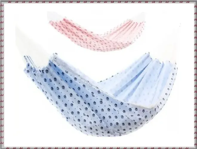 Rede de dormir infantil rosa princesa ou azul - suporta até 30 kg