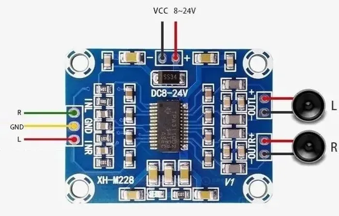 Amplificador Digital Placa Tpa3110 2x15w Estéreo Arduino Automação COD-AM450 