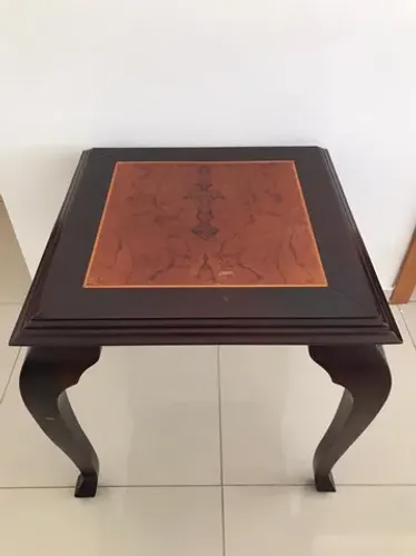 Mesa de Apoio em madeira e Marchetaria