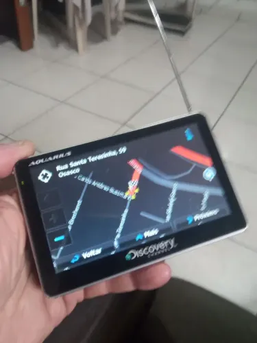 GPS com tv digital Discovery 5 Pol. Entrada cartão e AV