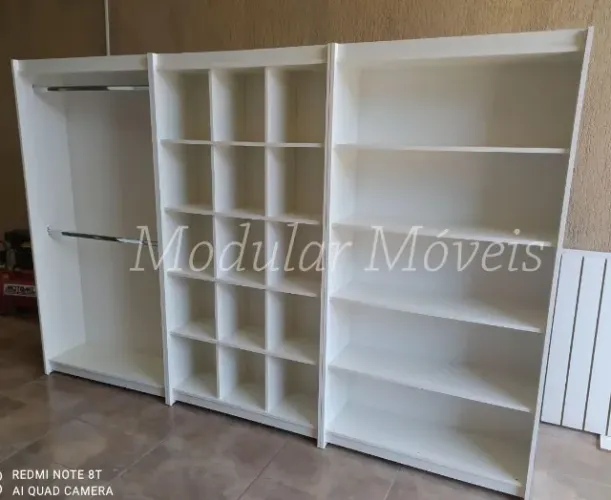 Prateleira + Colmeia + Cabideiro Duplo- 100% MDF - Direto da Fábrica
