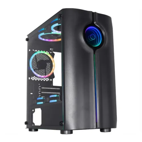 Gabinete Gamer K-Mex Reactor Infinite II Com Led Rgb Frontal ATX, Micro-ATX - WZetta