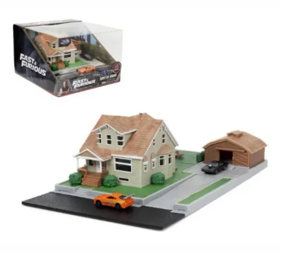 Miniatura Velozes e Furiosos Casa do Toretto escala 1/87 Jads Toys