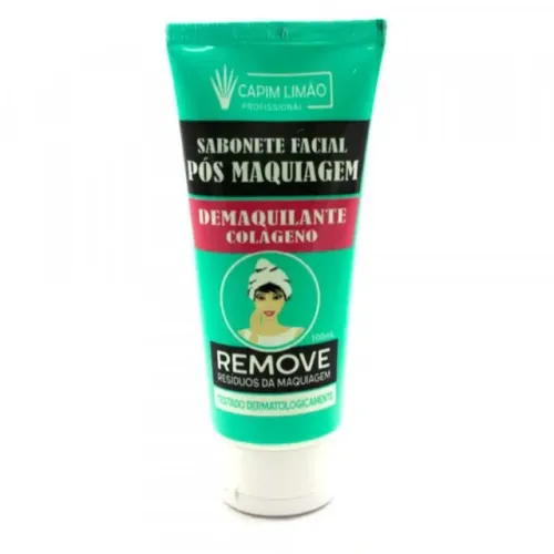 Sabonete Facial Pós Maquiagem Demaquilante 100ml Capim Limão