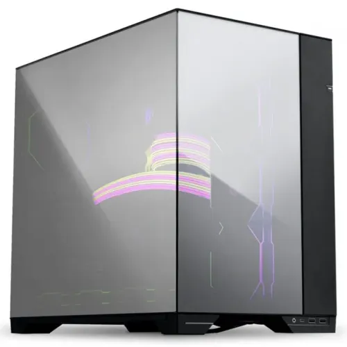 Gabinete Gamer Lian Li O11 Vision Chrome, Mid Tower, Vidro Temperado Espelhado, E-ATX