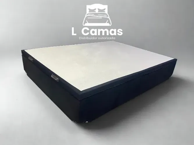 Baú Casal Preto Suede