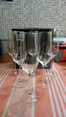 Taças de champanhe Nadir Figueiredo novas - Kit com 6