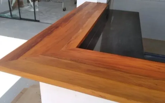 BANCADAS DE MADEIRA MACIÇA PEROBA ROSA