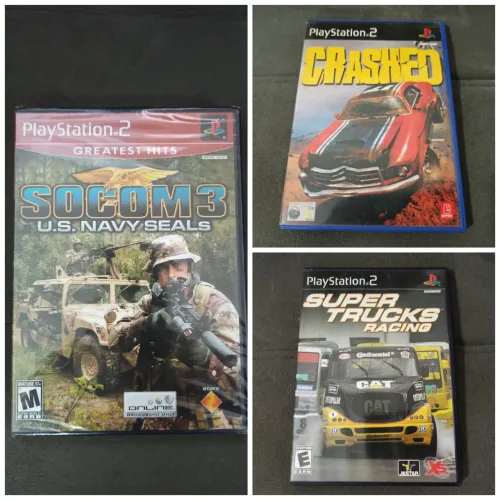Lote de 3 jogos originais para PS2