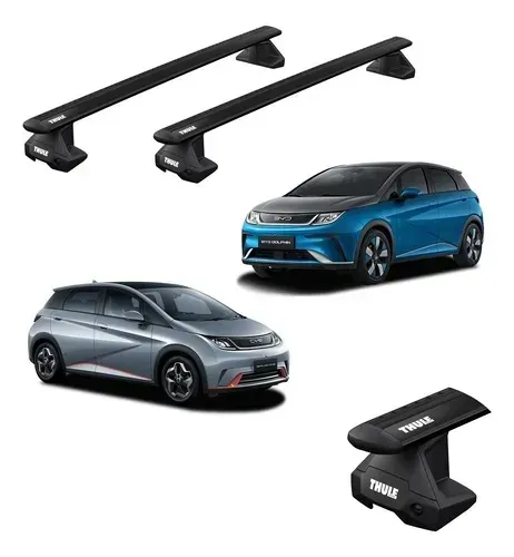 Super promoção Rack bagageiro Thule WingBar teto liso, Novo.