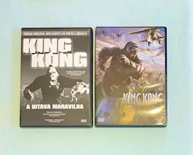King Kong versão original de 1933 e remake de 2005 -DVD Duplo