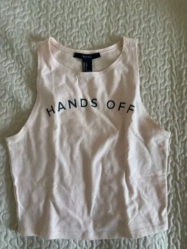 Blusa cropped rosa claro (bege) forever 21