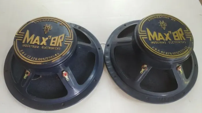 Alto Falantes Max BR Raros com cone aveludado 8" 4ohm/50w 