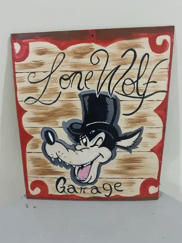 Placa Decorativa - Pintura Vintage