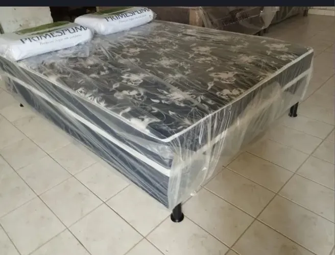 Cama box premium com colchão frete gratis
