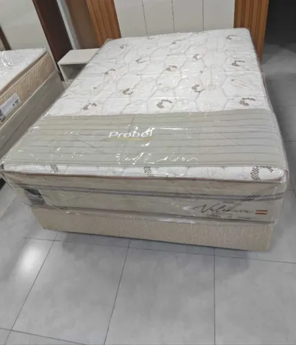 Cama Box Casal Valencia Molas Ensacadas 138x188x030cm - Probel com garantia