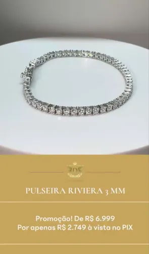 Pulseira Riviera com Diamantes em Promoção 