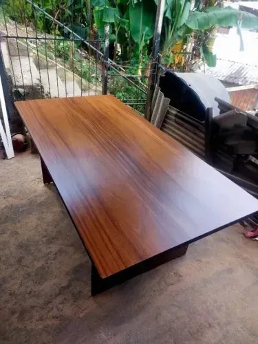 produto novo - mesa reunião para 10 lugares cor madeirada - frete grátis