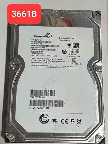 Placa HD 1 Tb St31000524as - Fw: Hp64 - Cod. 3661b