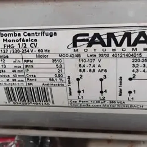 Bomba Centrífuga FHG
