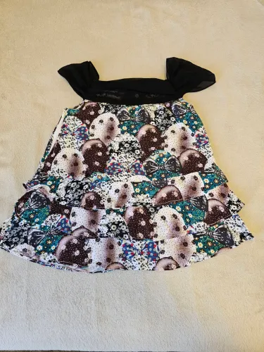Vestido Infantil Estampado Floral e Laços